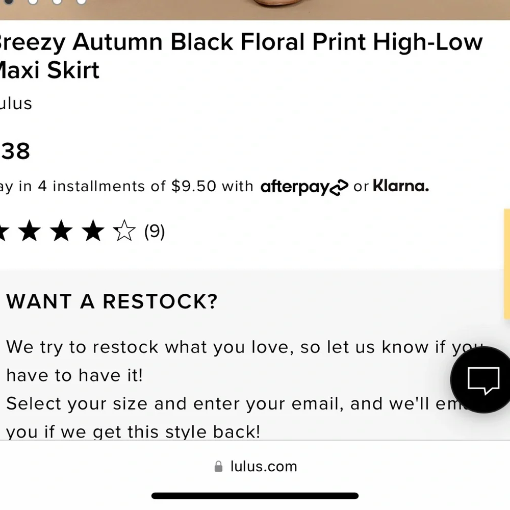 Lulu’s Floral Maxi Skirt Size Medium Sold out - Picture 6 of 8